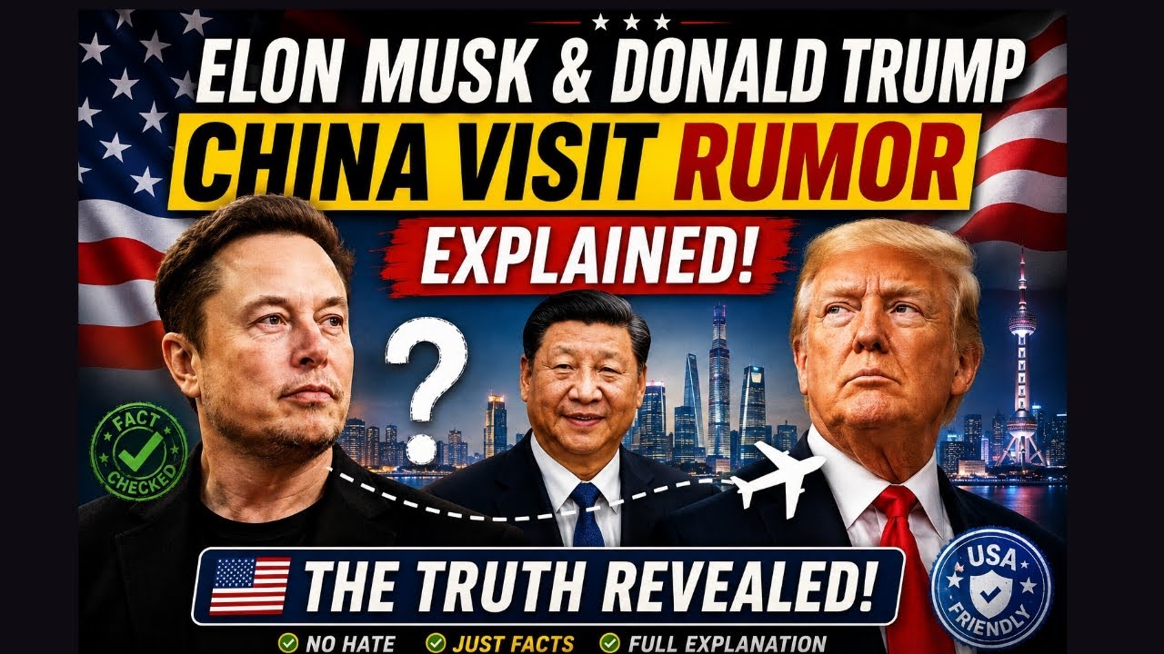 Elon Musk & Donald Trump China Visit Rumor Explained! Truth Revealed @ElonMusk & @DonaldTrump