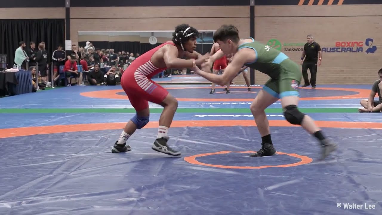 TRENT JAEGGI vs MARCEL ROGERS (match 1)  [4K VIDEO] -  NATIONAL WRESTLING CHAMPIONSHIPS 2022