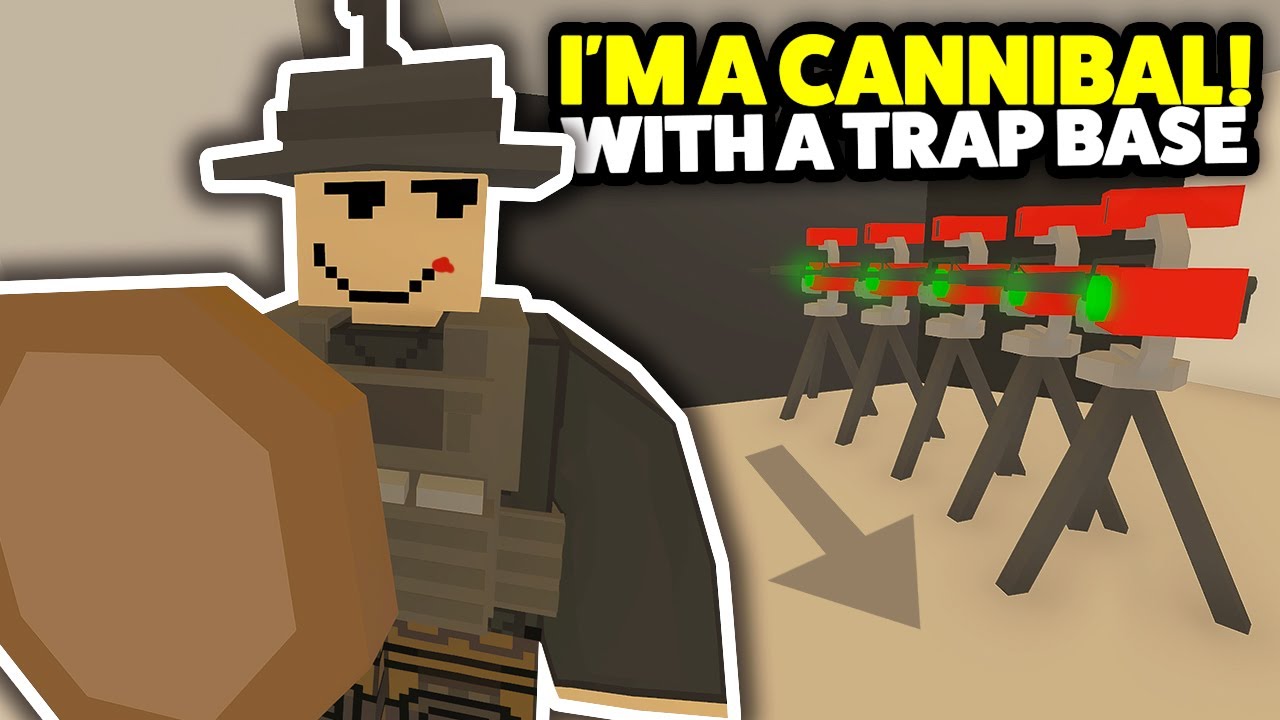 I'M A CANNIBAL WITH A TRAP BASE! - Unturned Cannibal Life Roleplay EP 1 (With Holding Cells)