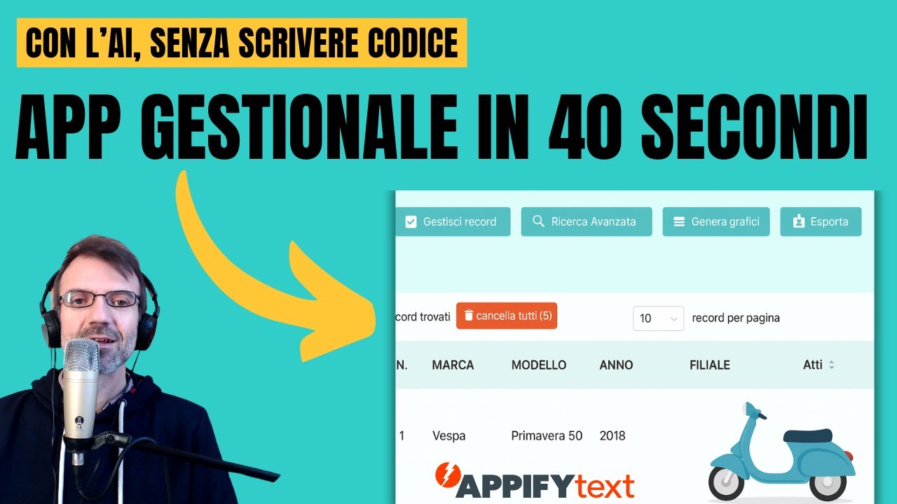 Creare un gestionale per noleggio con l'AI (senza programmare, no-code)