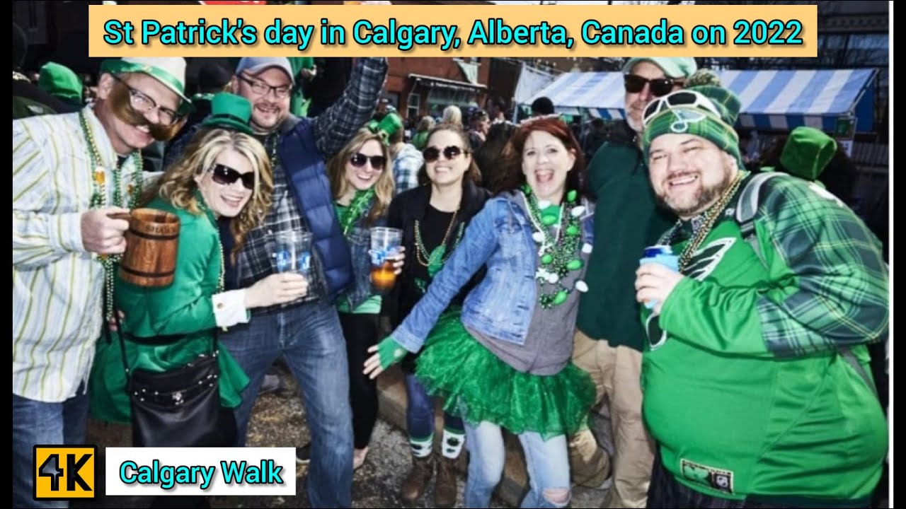 St. Patrick's Day in Calgary Alberta Canada on March 2022  #Calgary #Alberta #Canada