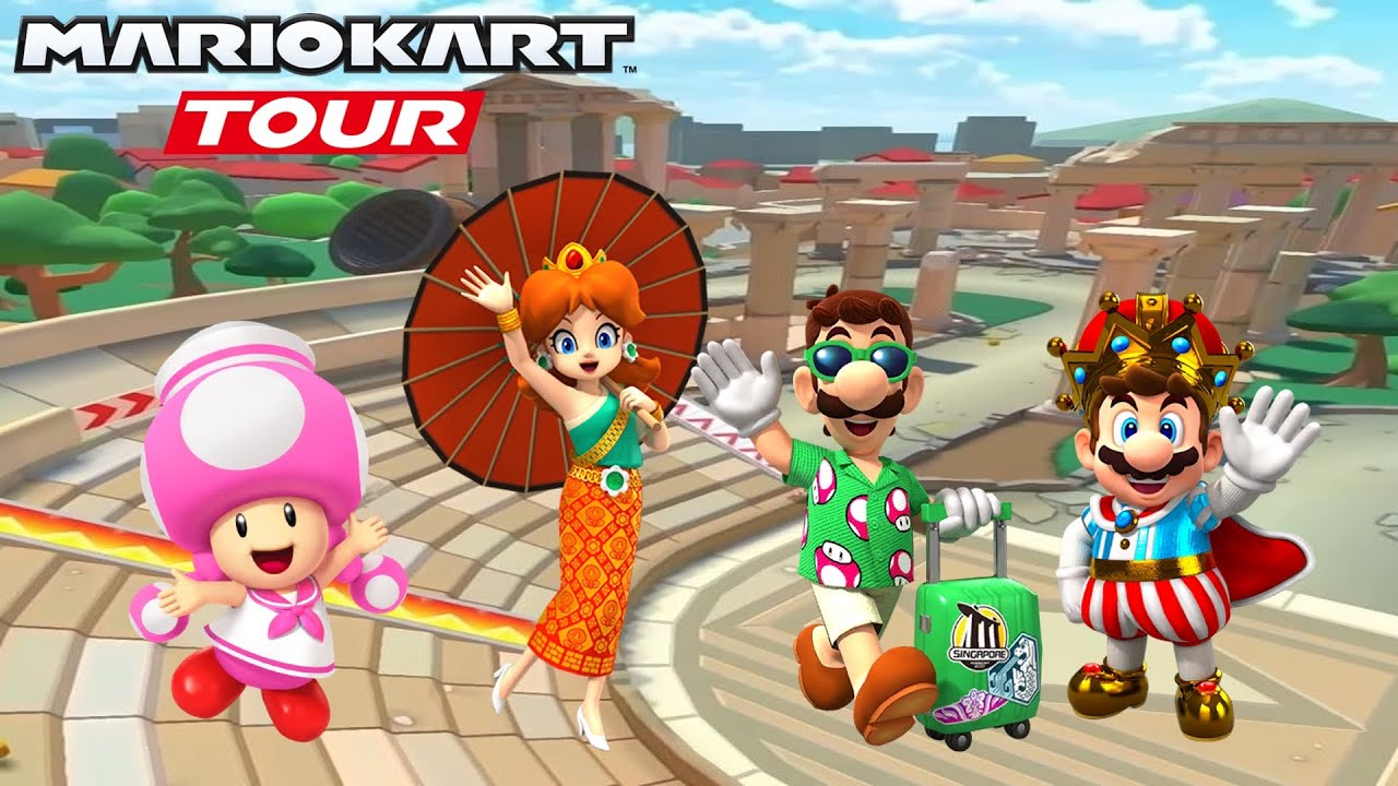 Mario Kart Tour - All Athens Dash Variants (Routes 1 and 2)