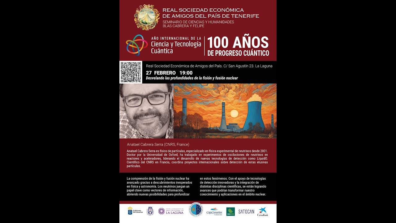 ‘Desvelando las profundidades de la fisión y fusión nuclear’, Anatael Cabrera Serra