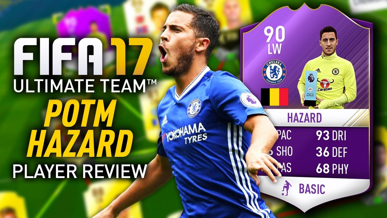 FIFA 17 POTM EDEN HAZARD (90) PLAYER REVIEW! FIFA 17 ULTIMATE TEAM!