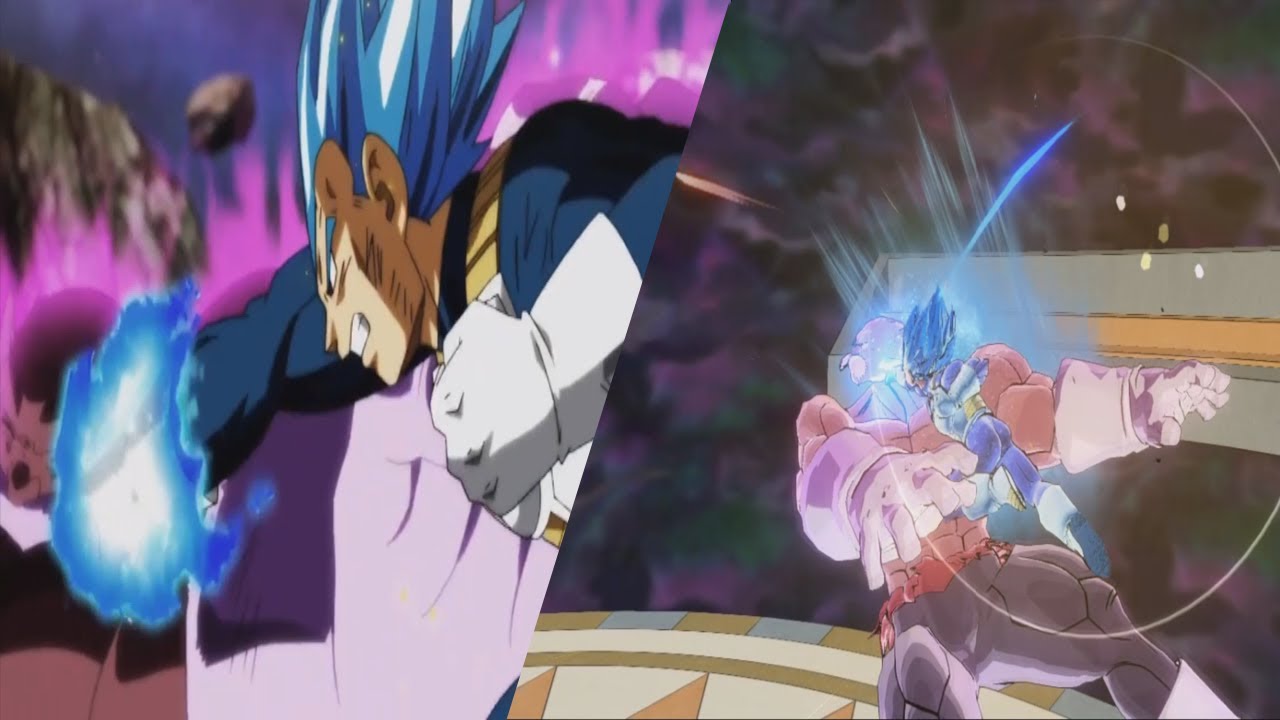 Reenacting Vegeta Vs God Of Destruction Toppo in Xenoverse 2