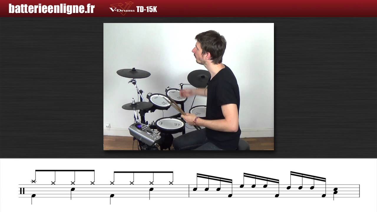 Cours de Batterie ★ Fills avec grosse caisse
