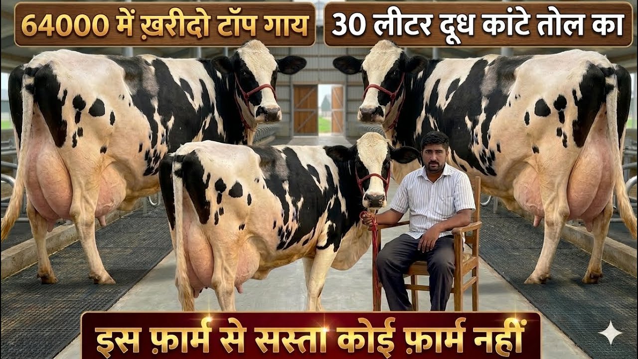 30,000 तक सस्ती गाय👌18 से 30 लीटर तक दूध👍सबसे सस्ता फ़ार्म👍High Milking Cows For Sale In Low Price