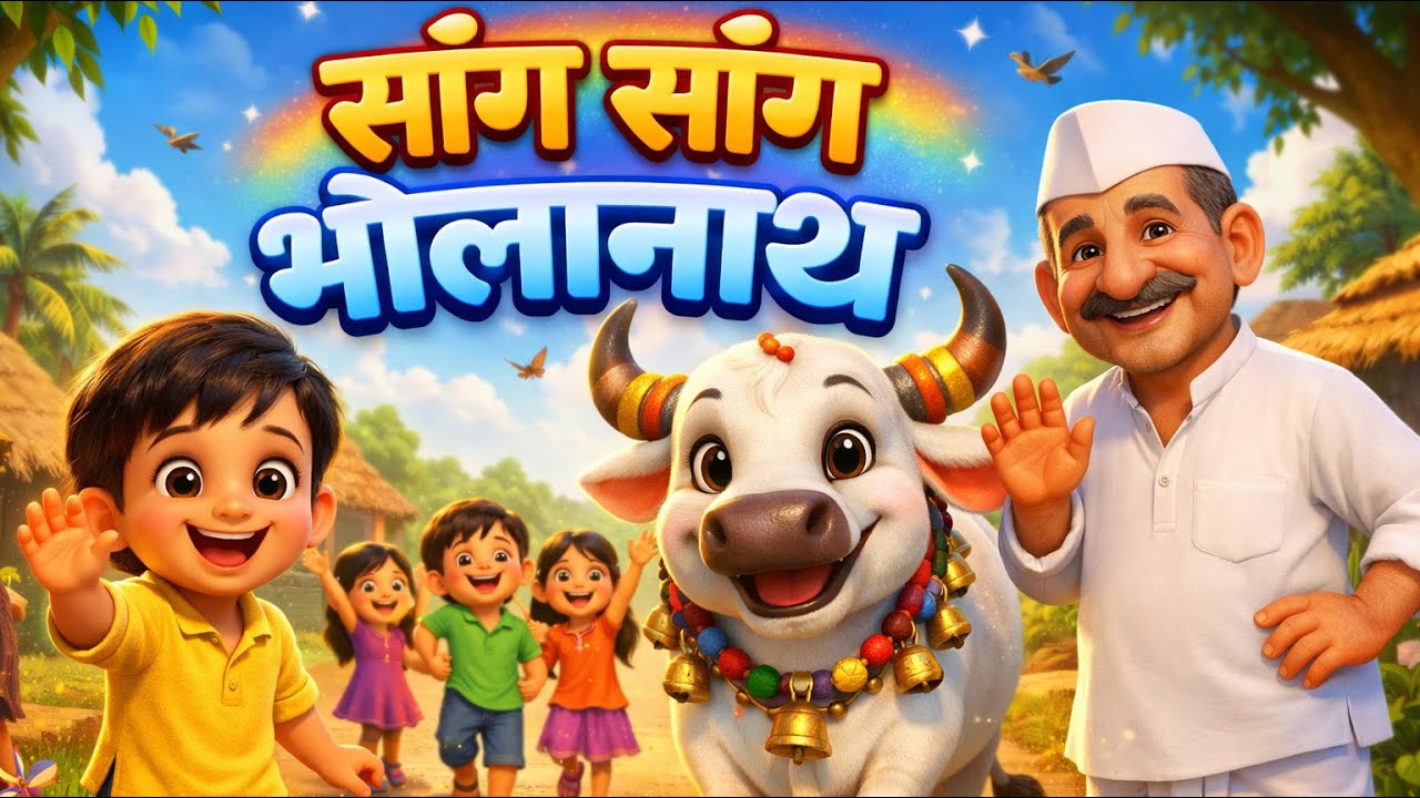 सांग सांग भोलानाथ | Sang Sang Bholanath |Marathi Balgeet For Kids | Kids Rhymes | Nursery Rhymes