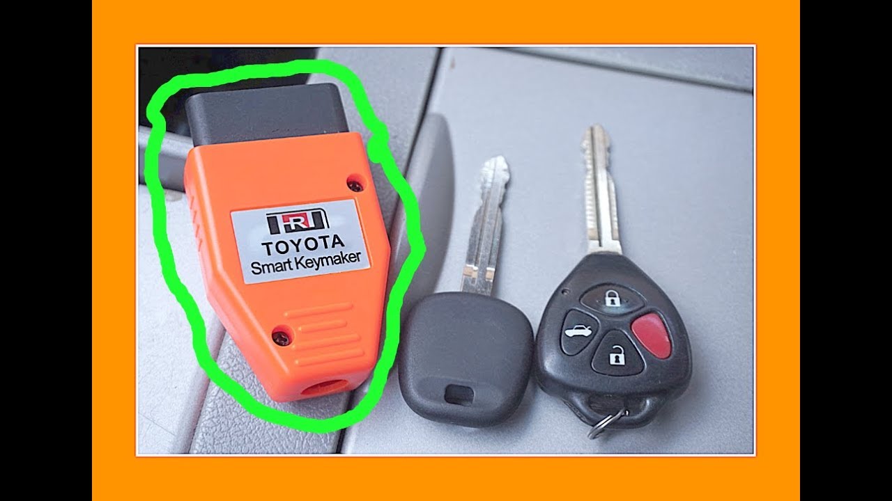 How to program a car key Toyota smart keymaker Camry Corolla 