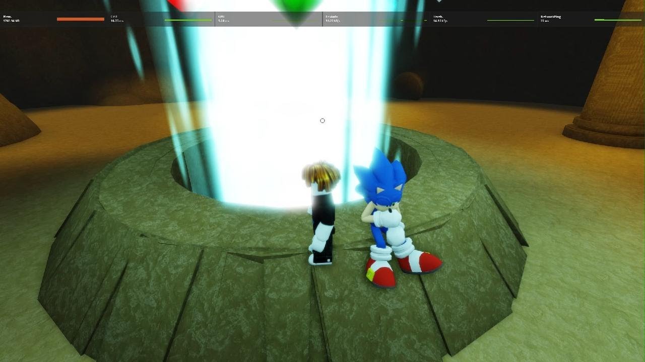 Pegando os emblemas em Sonic end of the world