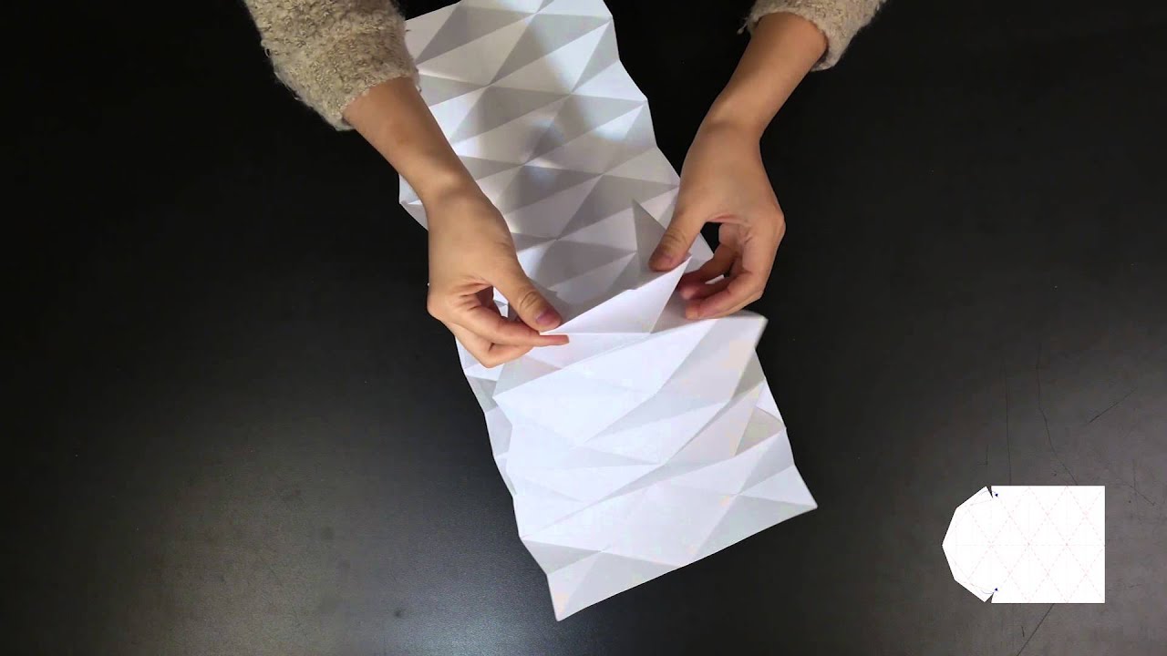 Origami lighting shade