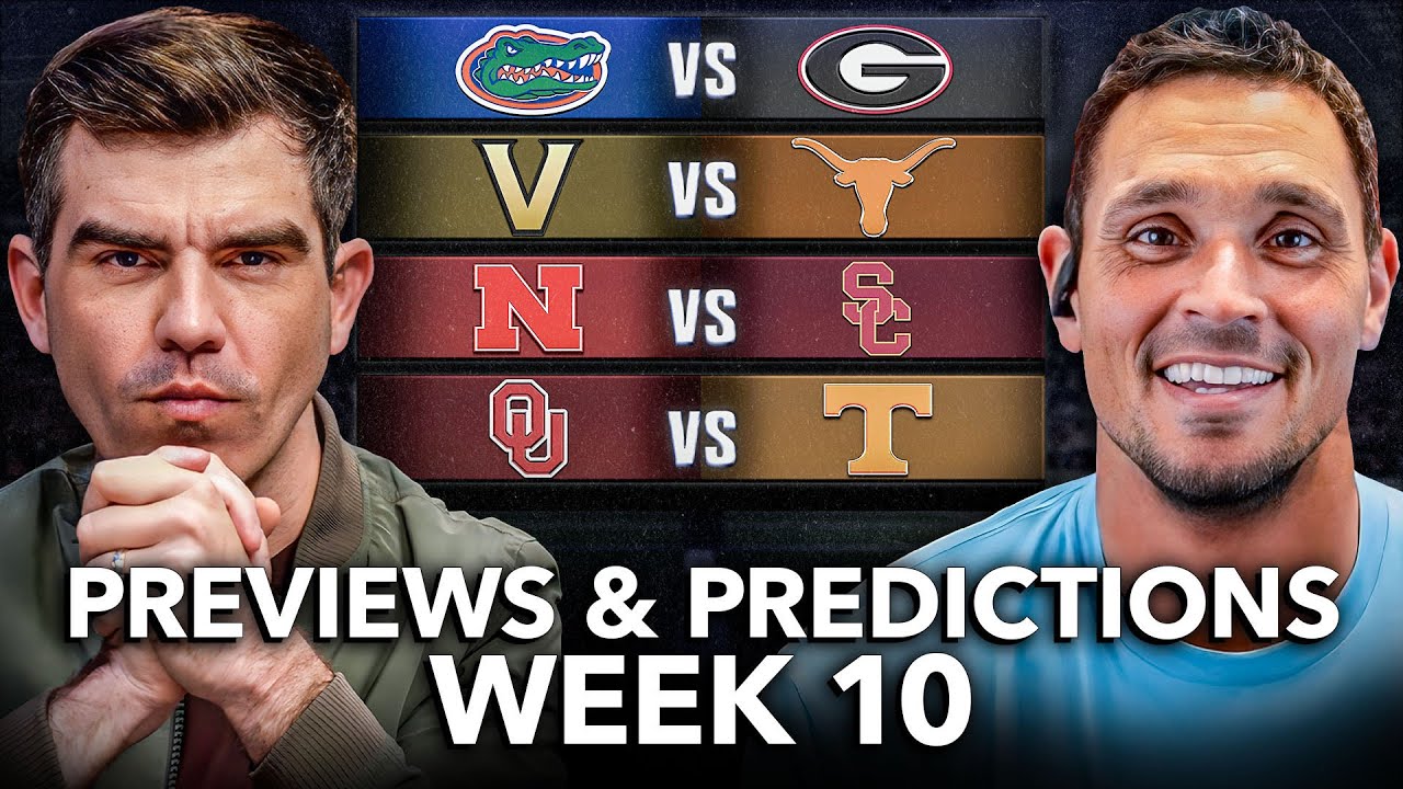 David Pollack&rsquo;s Week 10 College Football Predictions | Florida v Georgia, Oklahoma v Tennessee