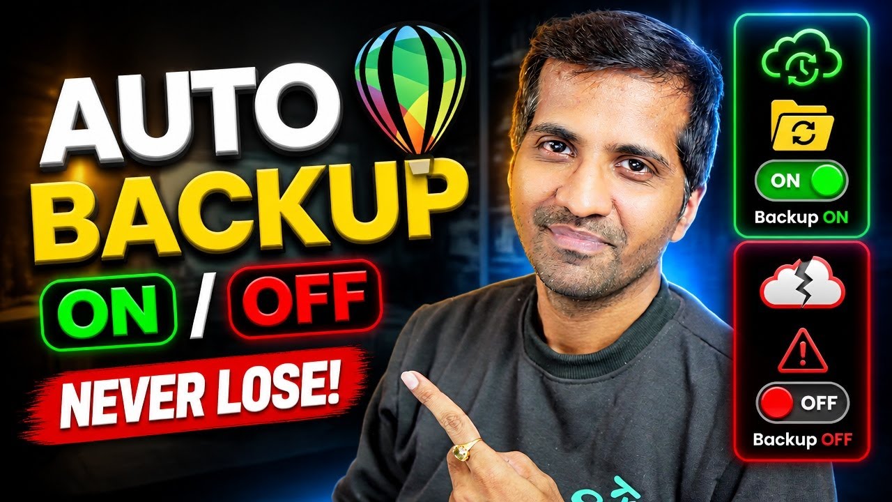 Auto Backup In CorelDRAW | Turn On and Off Auto backup | Increase Auto back Time in Coreldraw