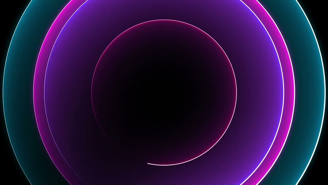Neon LED Concert-Live Laser Light Animations - Abstract animated multicolored loop backgrounds 4K