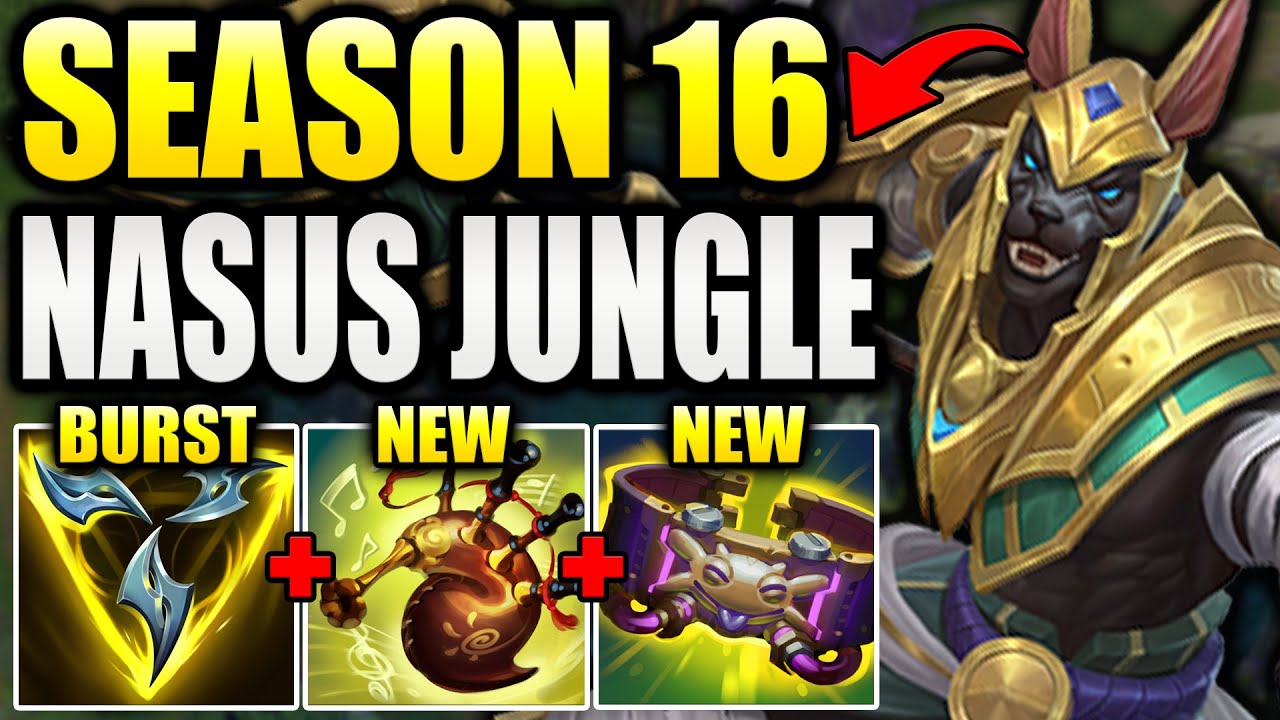 HOW TO PLAY NASUS JUNGLE IN SEASON 16! (NEW ITEMS MAKE HIM VERY OP)