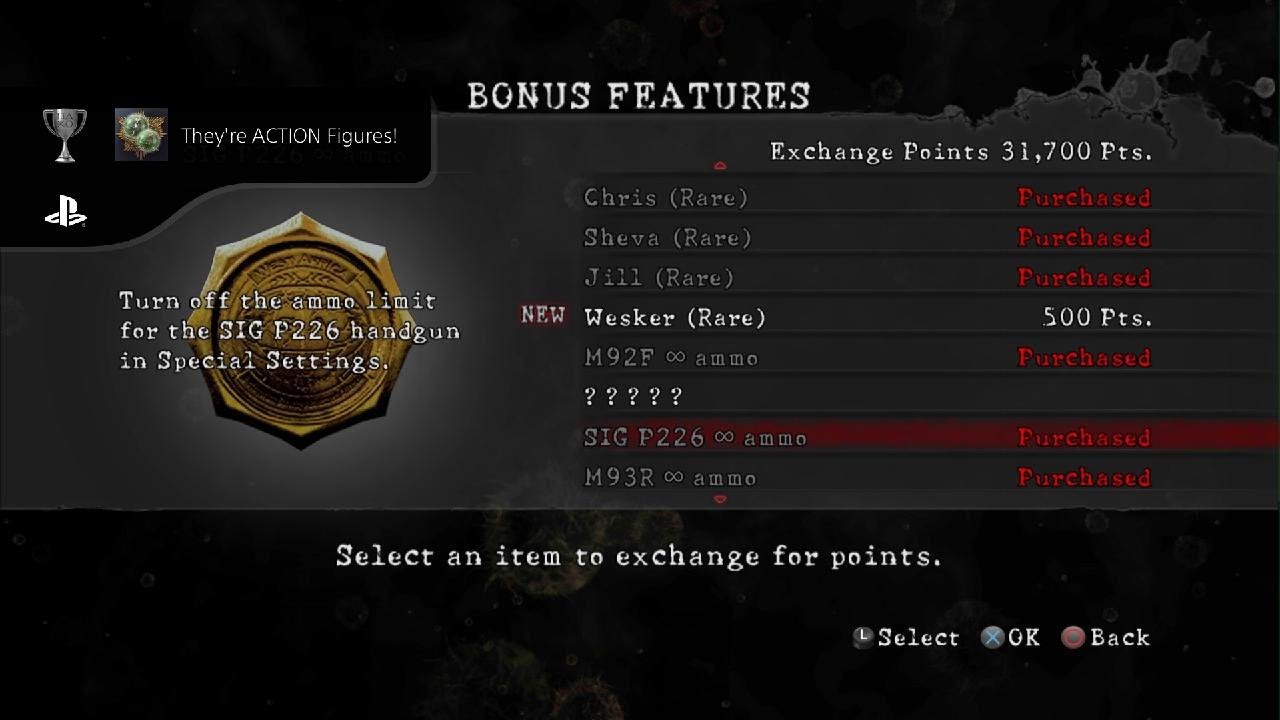 RESIDENT EVIL5, 'They're Action Figures' Trophy Capture PS5 Gameplay