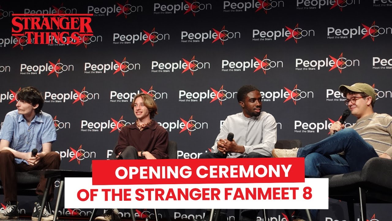Opening ceremony of the SFM8 with Finn, Gaten, Caleb & Raphel from Stranger Things