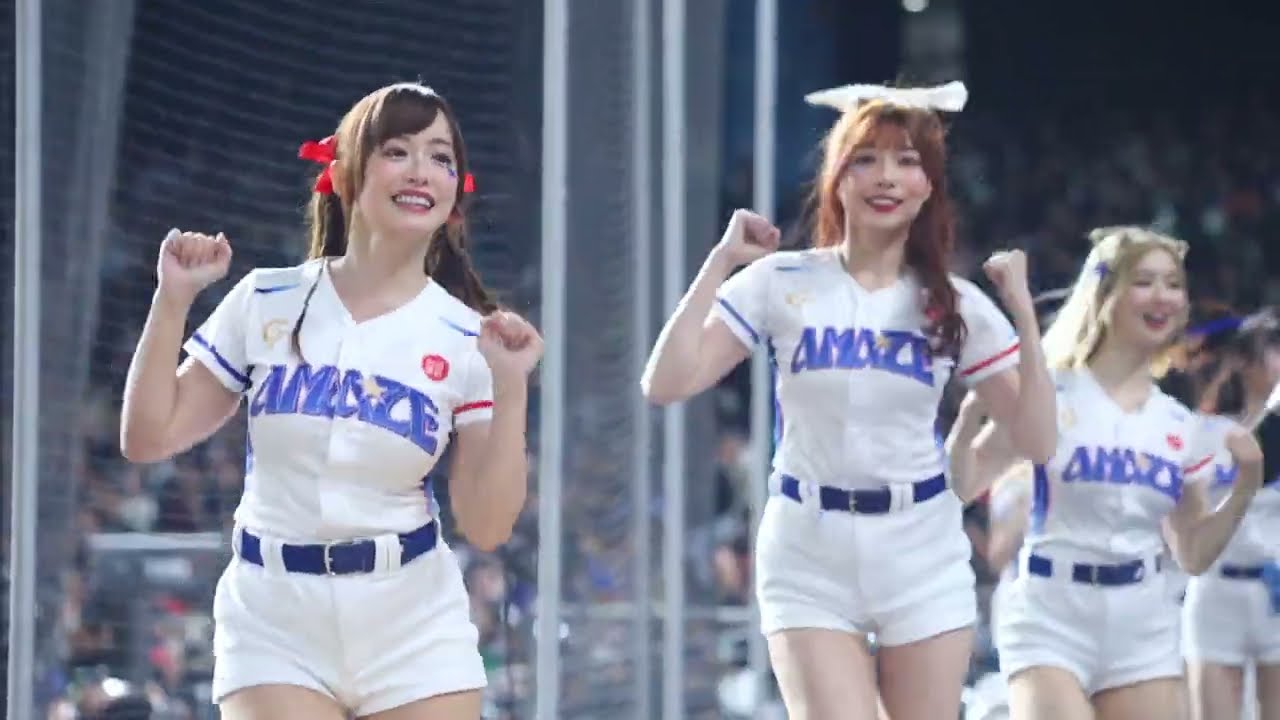 █#丹丹【#妮可#秀秀子】互動扭一下性感舞^^ CTAMAZE 三壘旁超近一排美景很棒的應援 成就經典賽 中日棒球⚾️交流█20260226