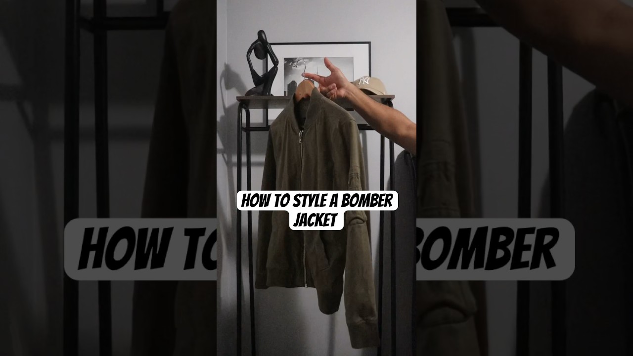 How to style a bomber jacket this fall! 🍂 #fashion #fallfashion #mensfashion #style #short  ￼