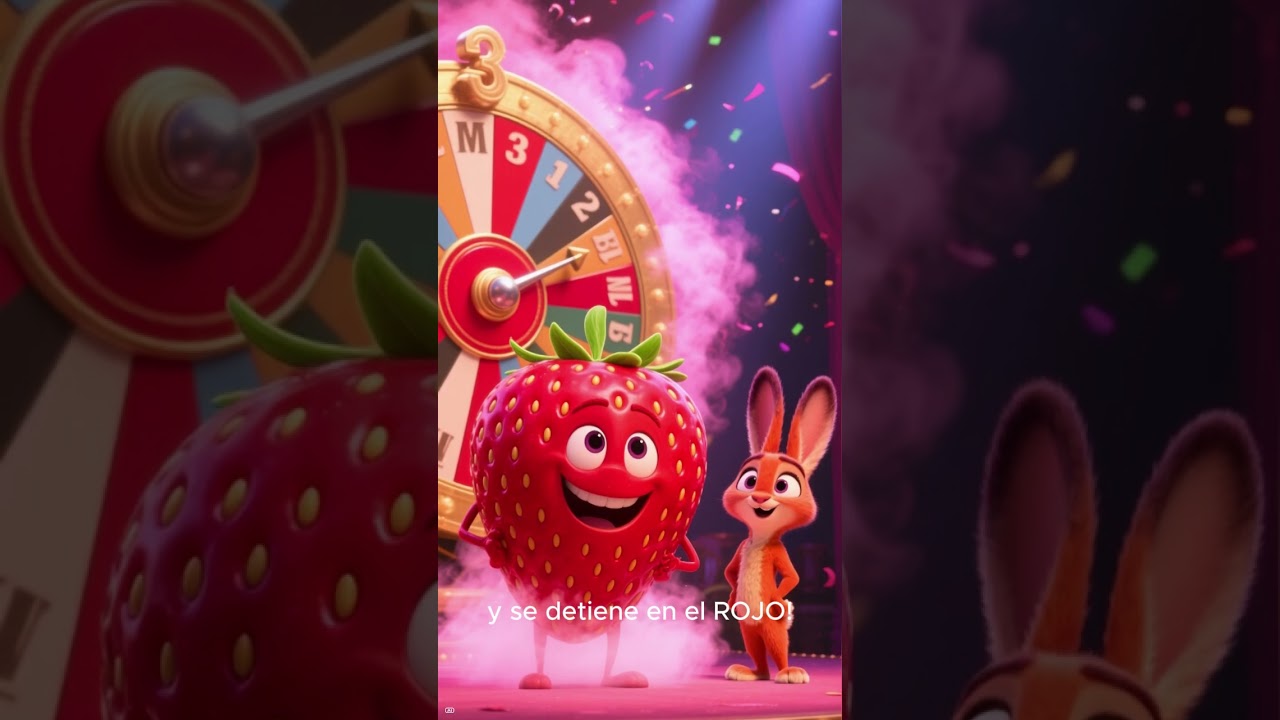 🌈 GIRA y APRENDE COLORES 🍓 ¡Ruleta Mágica de Frutas! ✨