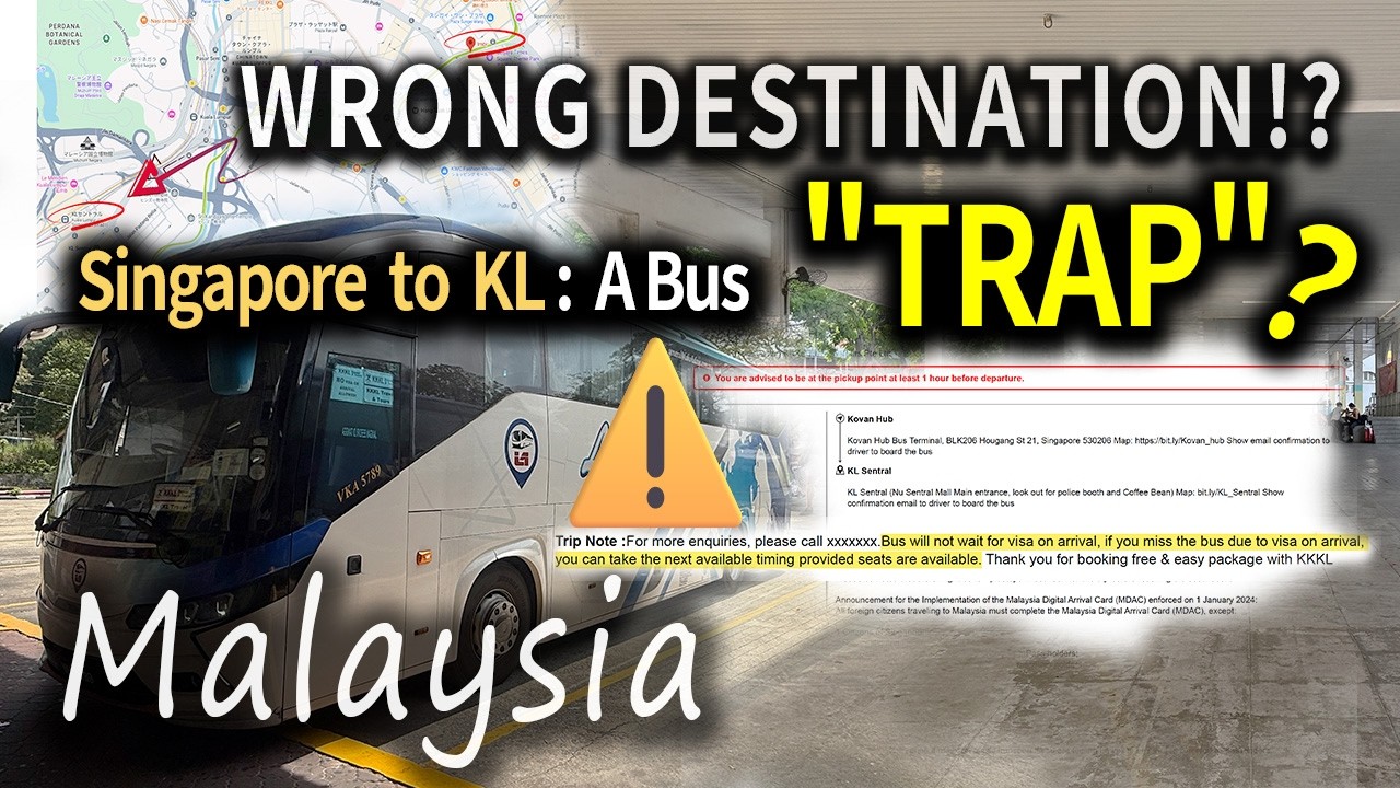 【Kuala Lumpur｜Malaysia】Singapore to KL by Bus: Don't get Left Behind at the Border!｜Travel Vlog