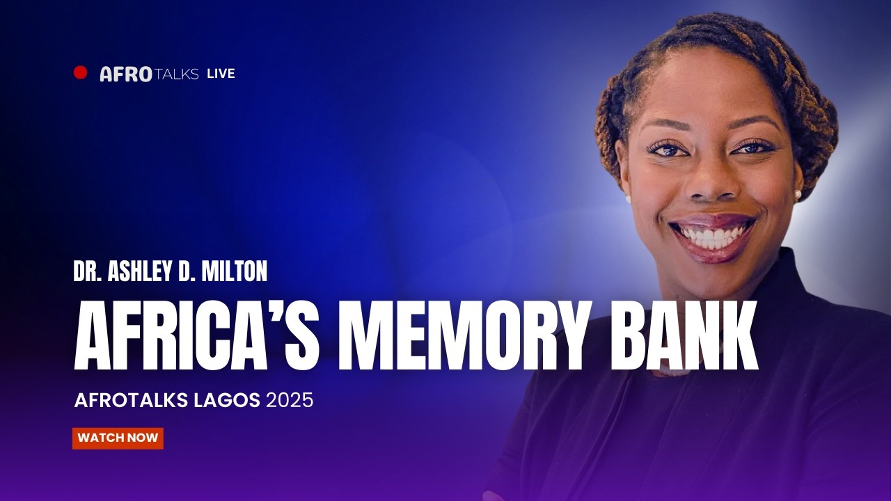 Dr Ashley Milton   AfroTalks Lagos