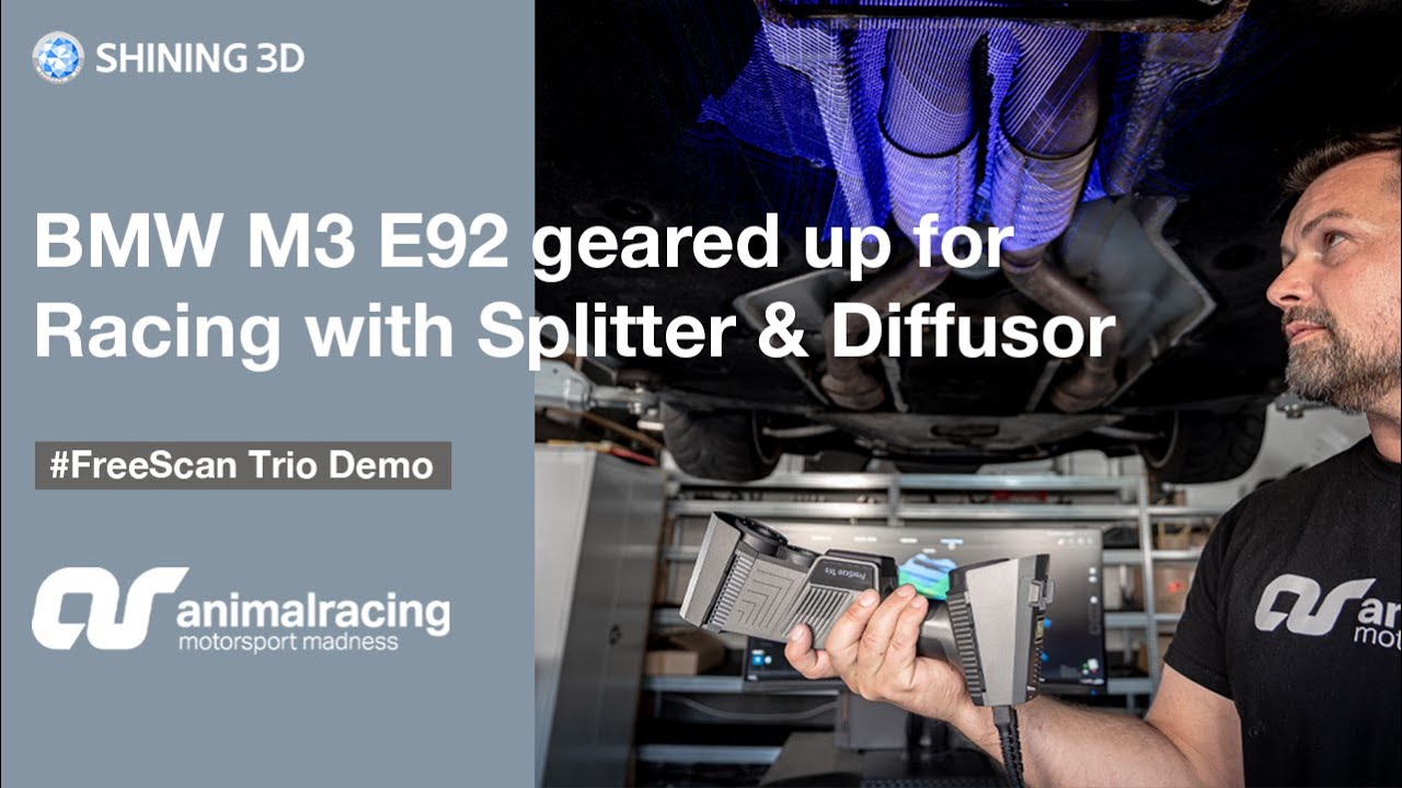 Marker-Free 3D Scan of Car Underbody I FreeScan Trio