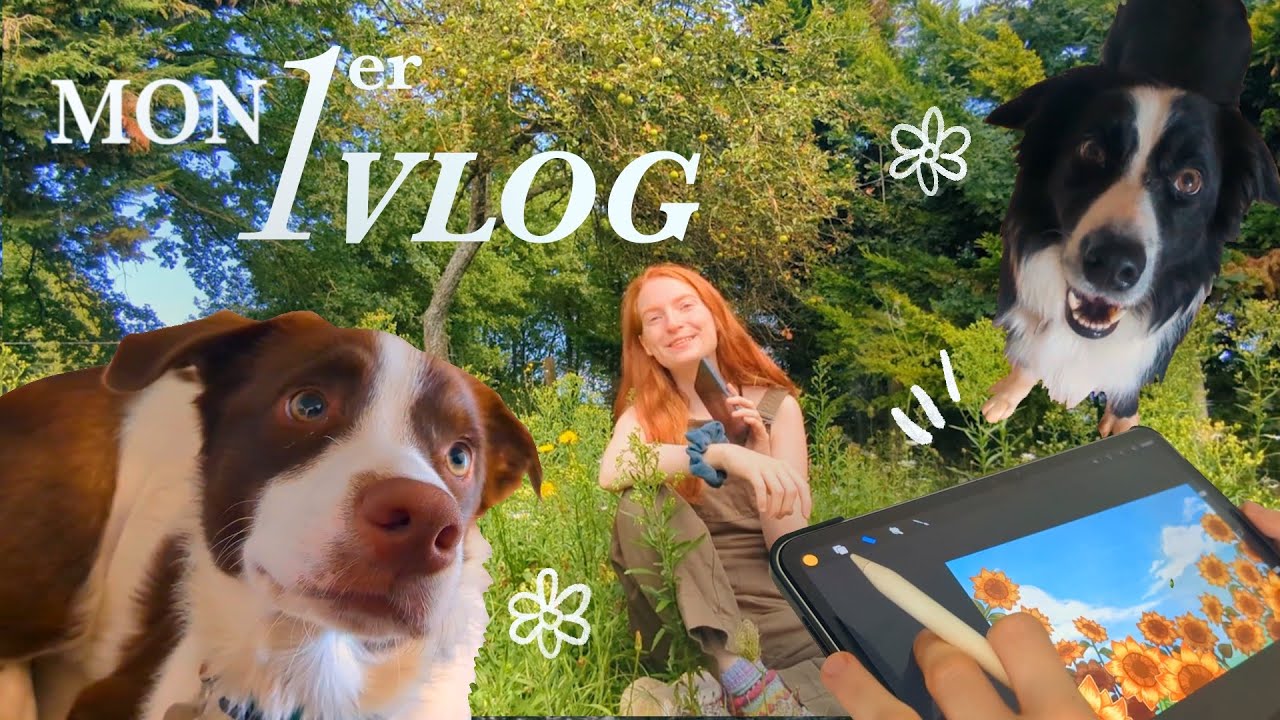 Vlog 01 - Ma rentrée d'illustratrice, des chiens et des copains