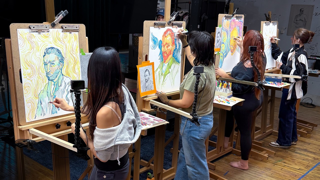 4 Pro Artists vs. Van Gogh Master Copy