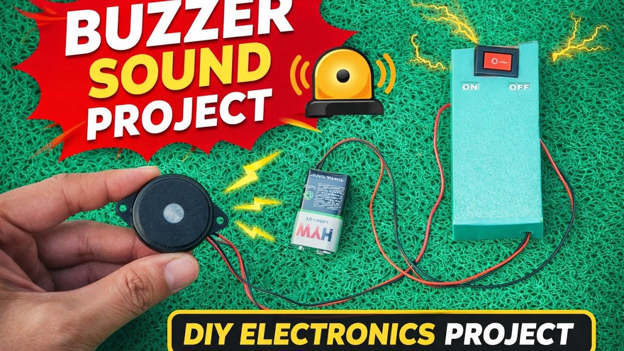 Amazing Buzzer Sound Project | Easy DIY Electronics 🔥| Buzzer Sound Machine Kaise Banaye