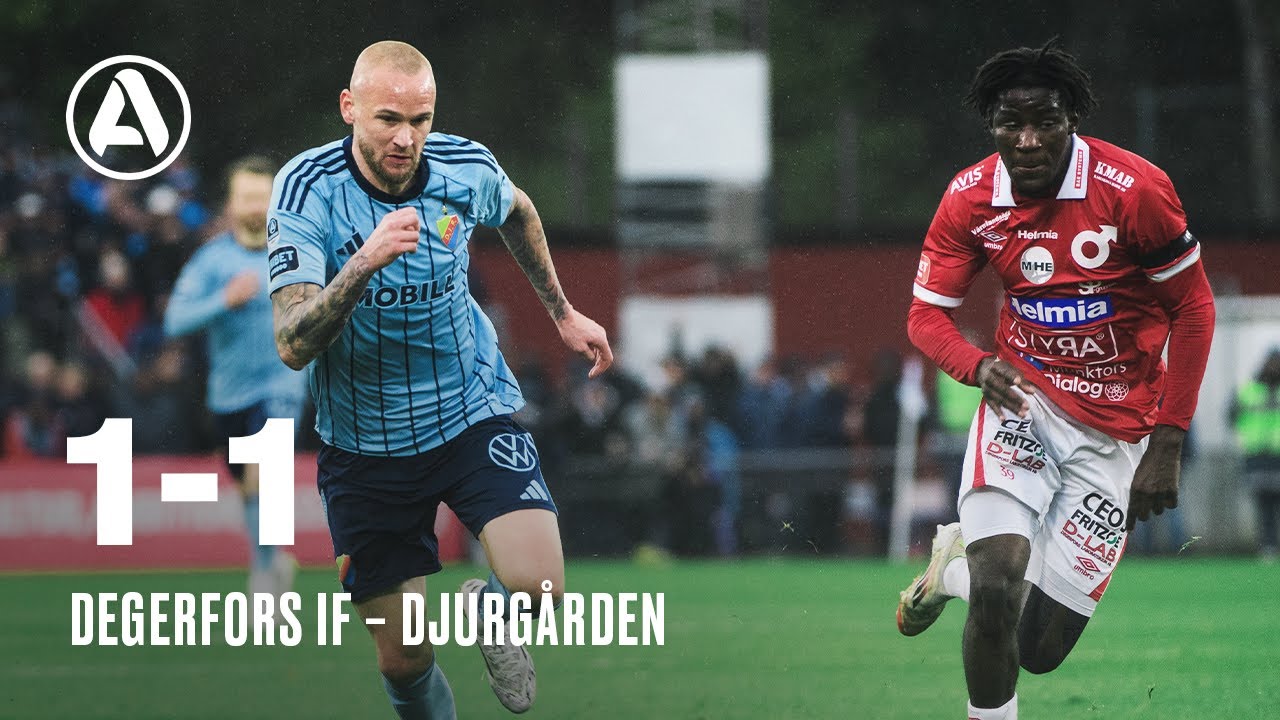 Matchsvep | Degerfors IF - Djurg&aring;rden 1-1 | Allsvenskan 2025