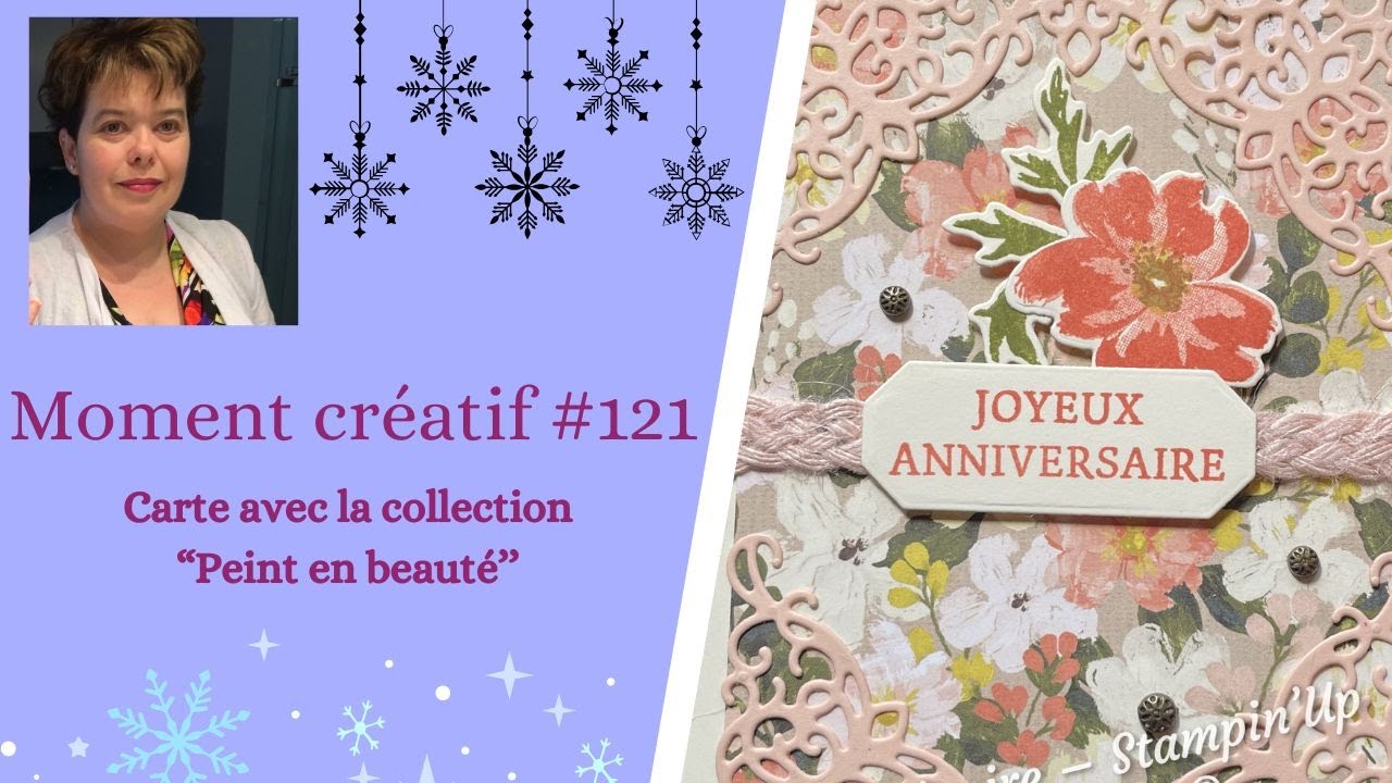 Moment créatif #121 - Carte avec la collection ''Peint en beauté''