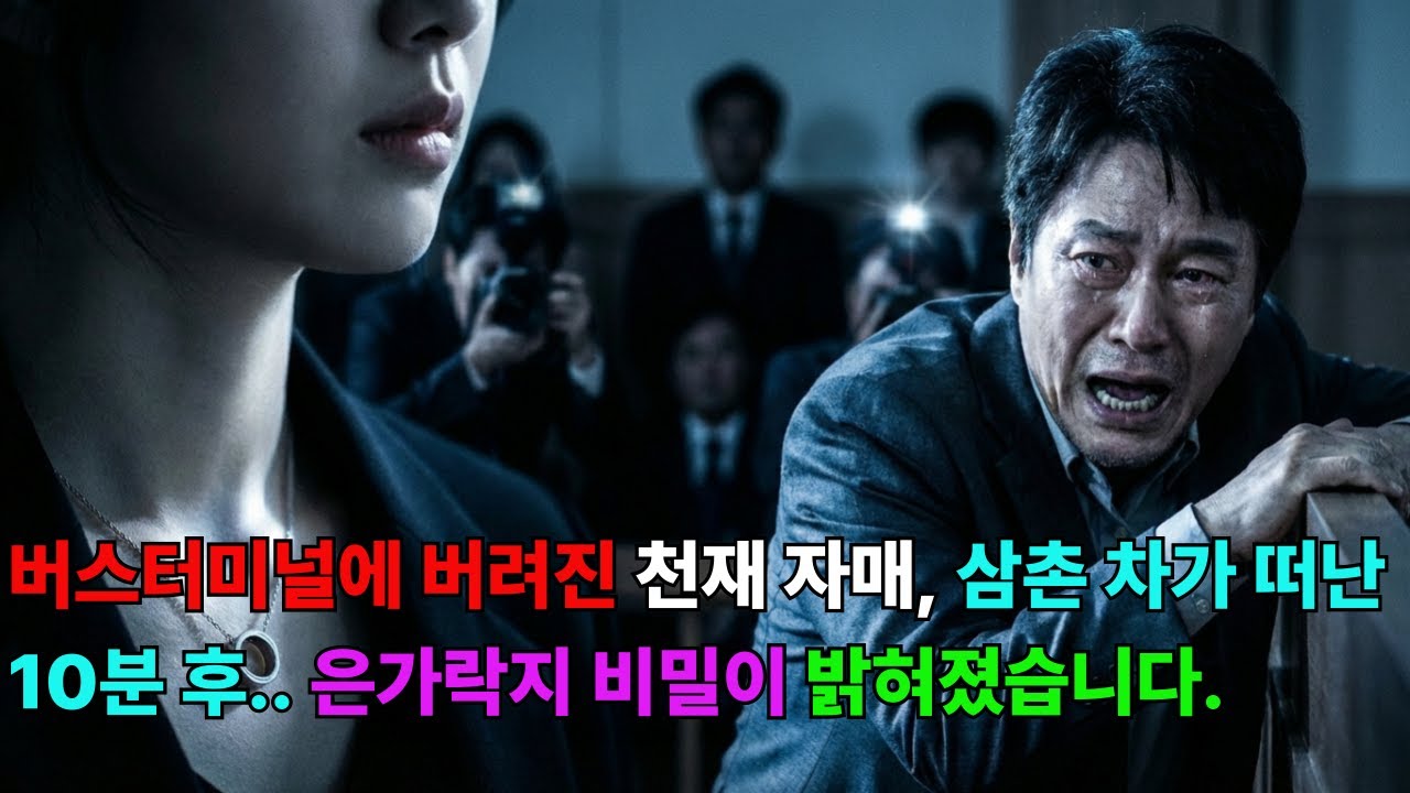 버스터미널에 버려진 천재자매, 삼촌 차가 떠난 10분 후 은가락지 비밀이 밝혀졌습니다