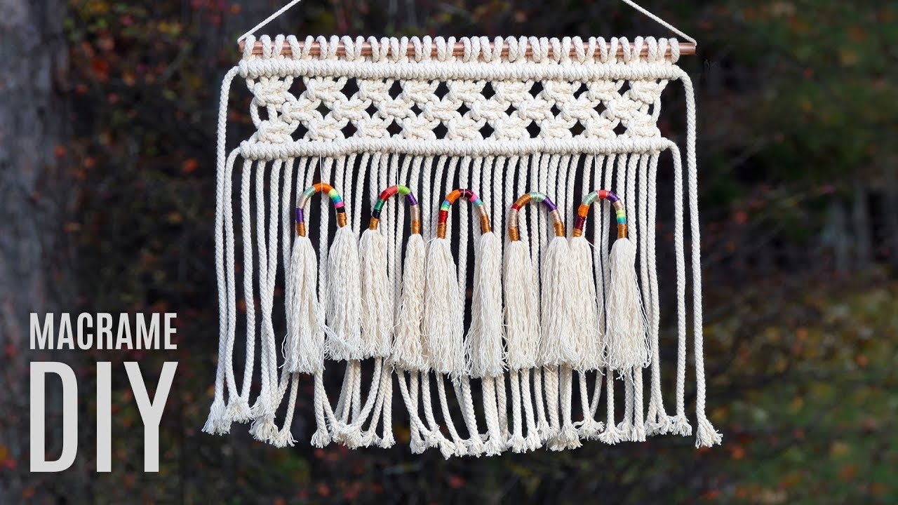 Modern Macramé Wall Decor Idea | DIY Easy Wall Hanging