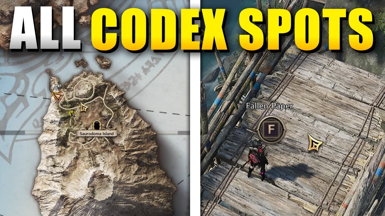 Throne and Liberty All Codex Locations in Saurodoma Island