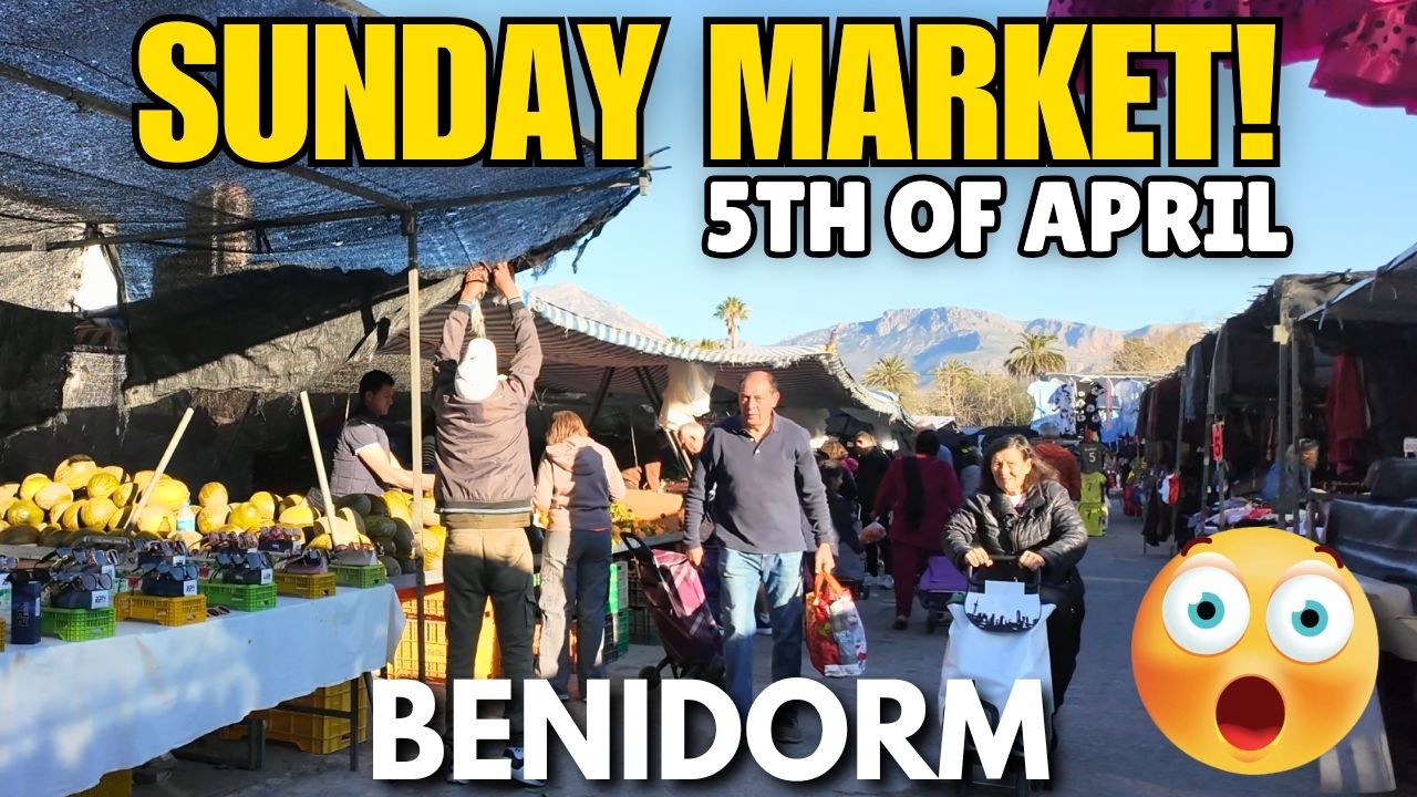 Benidorm - Early Morning at the Sunday Market! 😲🛍️┃A MUST-VISIT!