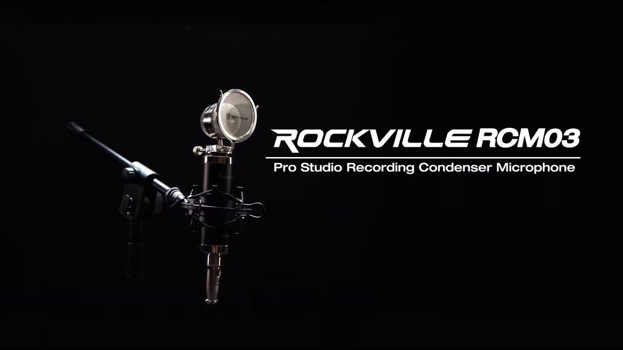 ALL ABOUT YOUR Rockville RCM02 Pro Studio Recording Condenser Microphone Mic+Metal Shock Mount