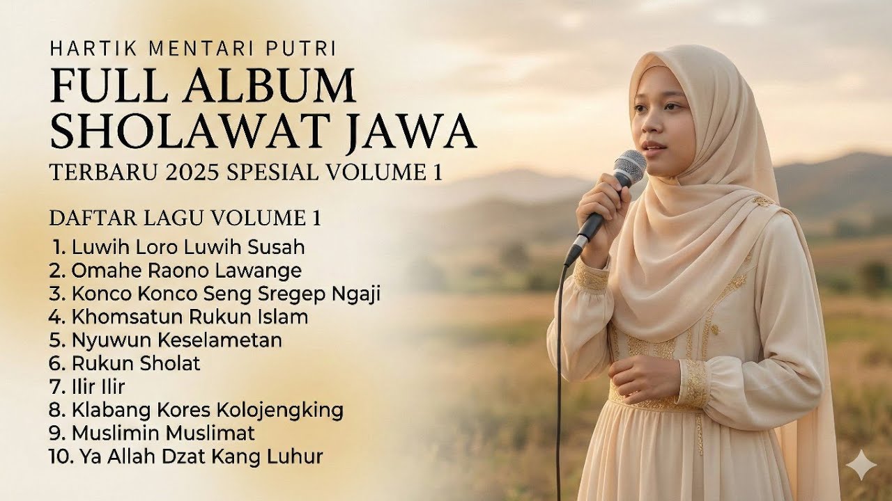 Full Album Sholawat Jawa Hartik Mentari Putri | Terbaru 2025 Spesial Volume 1 🎵