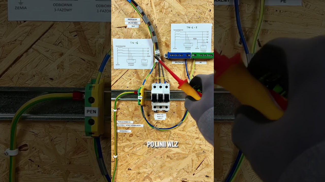 Podział PEN w instalacji elektrycznej TN-C | Poradnik krok po kroku | P3  #TN-C #PodziałPEN