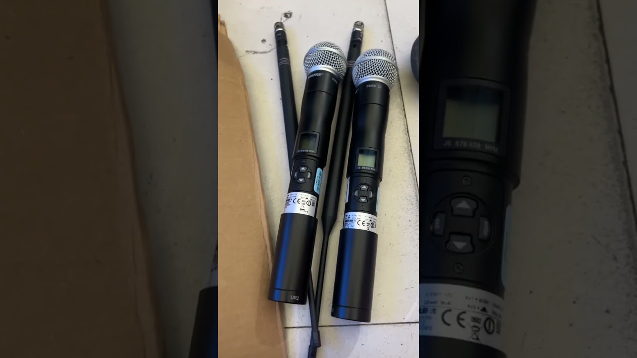1 bộ 2 tay micro shure ur4d+ đầu sm58 nguyên zin đẹp nha giá 0902138168