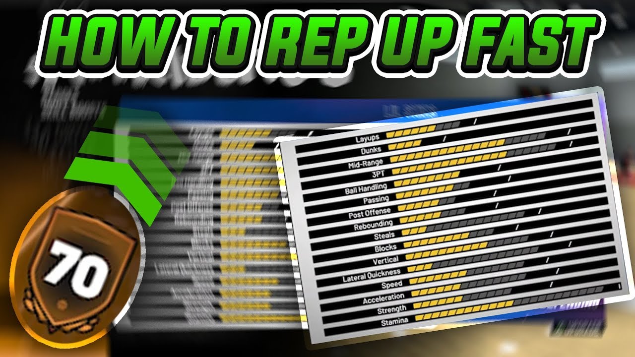 HOW TO REP UP YOUR MYPLAYER FAST ON NBA 2K19! 2018! FASTEST WAY!!