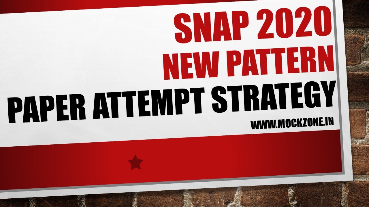 SNAP 2020 Paper Attempt Strategy || New Pattern - 60 Questions in 60 Minutes || Must Watch
