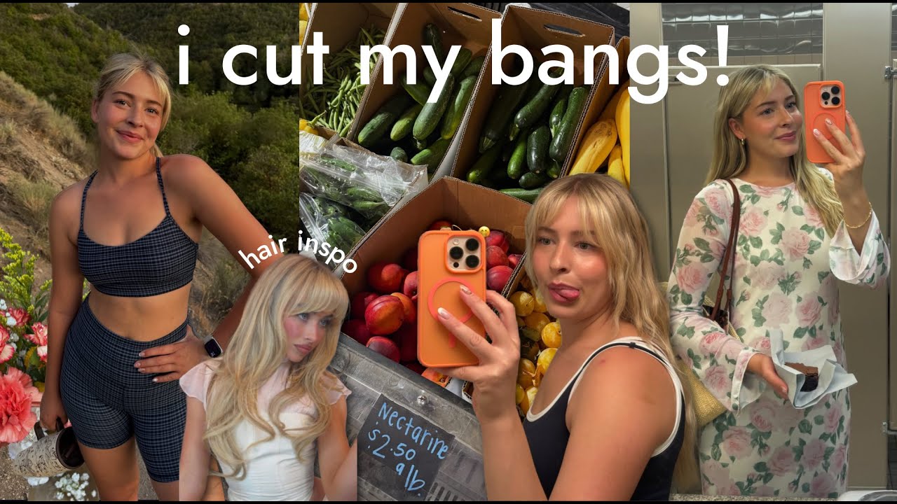 I CUT MY BANGS (oops)