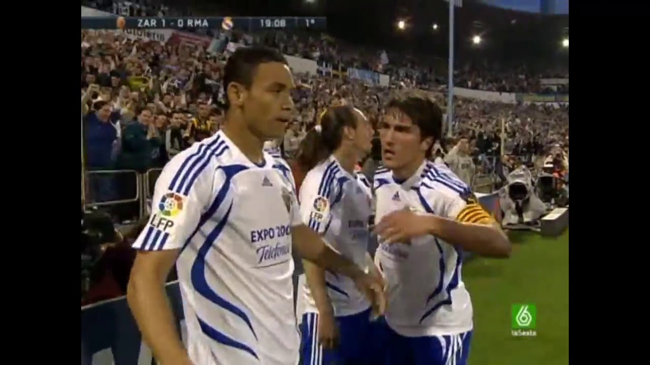 Liga 2007/08 Gol de Oliveira Real Zaragoza - Real Madrid