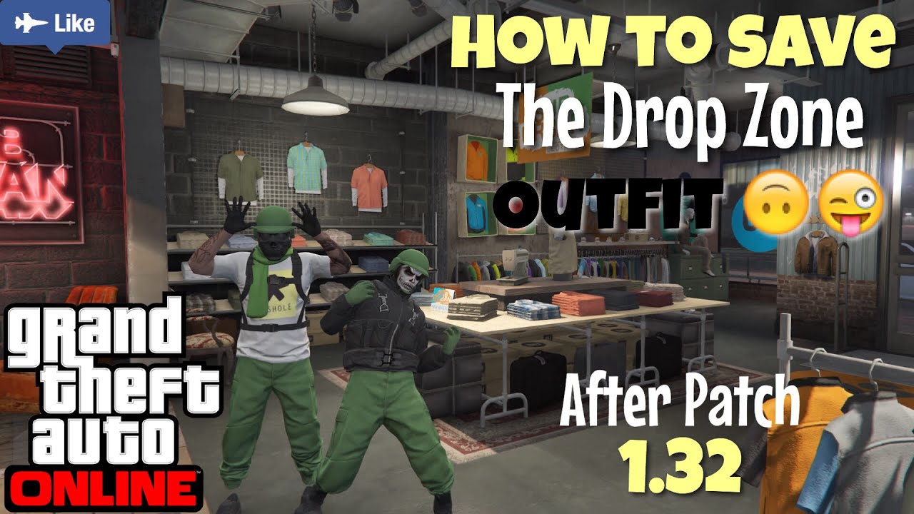 How To Get The Drop Zone Outfit Patch 1.32 GTA 5 Online!