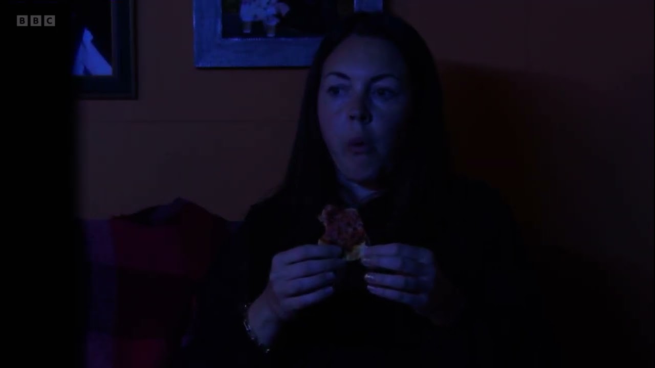 Eastenders Theo breaks into Stacey’s house through the window scene