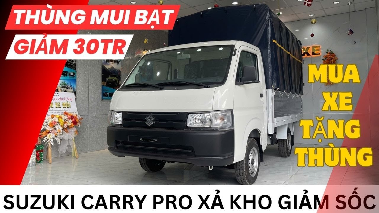 SUZUKI CARRY PRO THÙNG MUI BẠT GIÁ CHỈ CÒN 317,600,000VNĐ