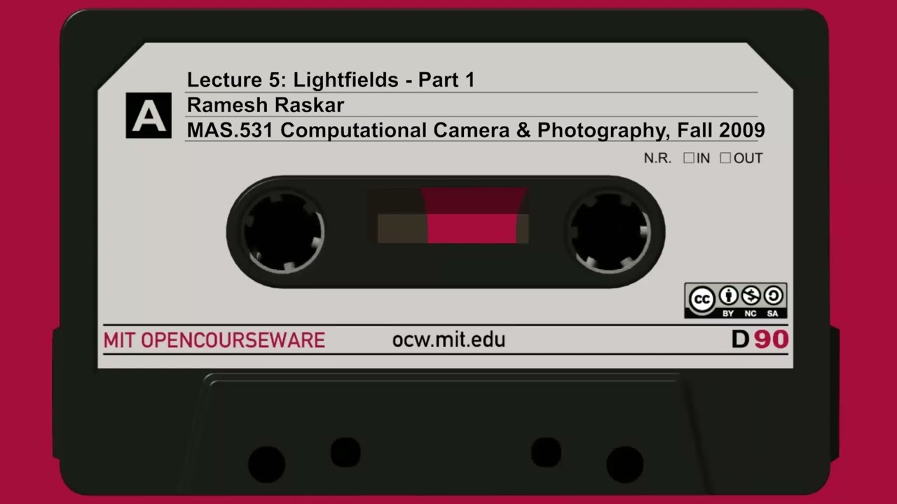Lecture 5: Lightfields, part 1 - Part 1