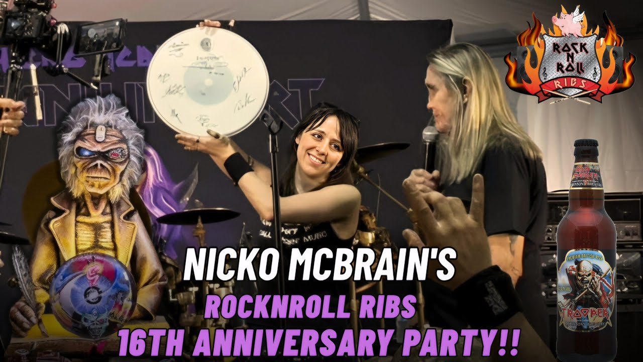 Rock n Roll Ribs 16th Anniversary Party Vlog With Nicko Mcbrain's Titanium Tart 
