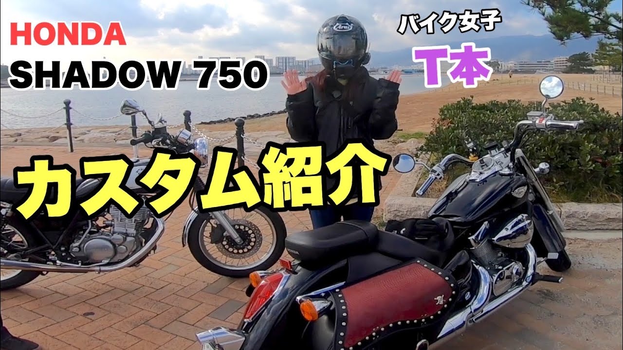 【シャドウ750】バイク女子の愛車〜カスタム紹介〜